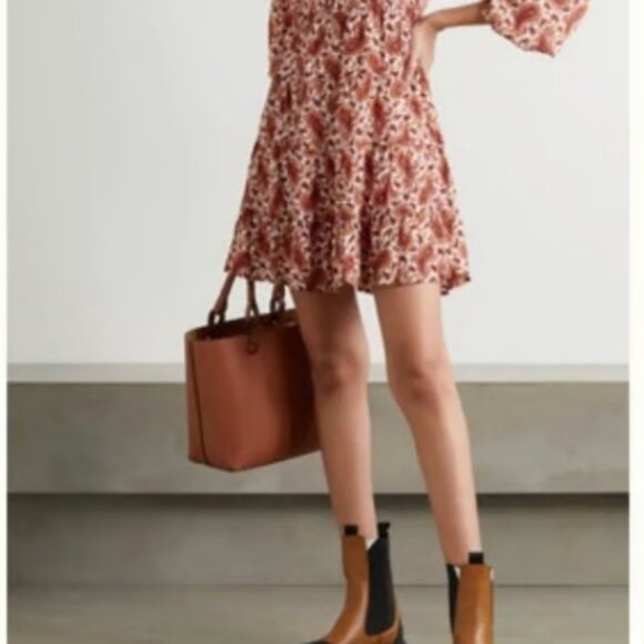Naline Mini Dress FAITHFULL THE BRAND Revolve Paisley fall autumn dress - Picture 5 of 6